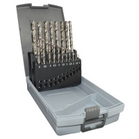 Набір свердел по металу 1-10 мм HSS-G DIN 338 RN PROFITOOL 19 шт. (48001)