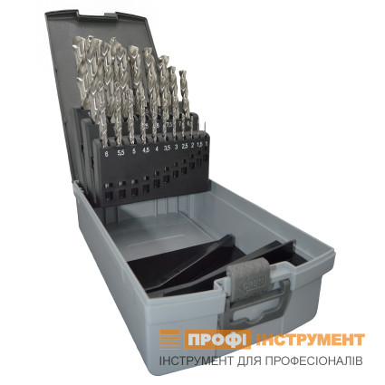 Набор сверл по металлу 1-13 мм HSS-G DIN 338 RN PROFITOOL 25 шт. (48002)