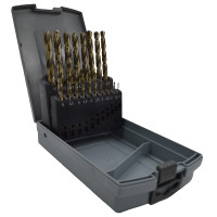 Набор сверл по металлу 1-10 мм HSSE-Co DIN 338 RN PROFITOOL 19 шт. (48011)