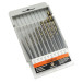 Set of metal drills 2.5 - 6.8 mm HSSE-Co STEP-TEC DIN 338 RN PROFITOOL 10 pcs. (48020)