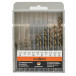 Set of metal drills 2.5 - 6.8 mm HSSE-Co STEP-TEC DIN 338 RN PROFITOOL 10 pcs. (48020)
