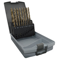 Набір свердел по металу 1-10 мм HSSE-Co STEP-TEC DIN 338 RN PROFITOOL 19 шт. (48021)