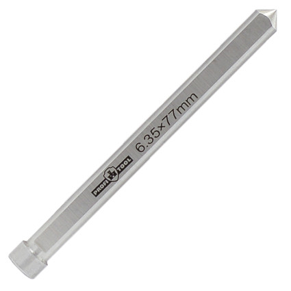 PROFITOOL 6.35 x 77 mm centring pin for end mills with diameters of 15–100 mm, M2 HSS (490001M2)