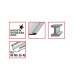 Полотно по металлу PROFITOOL 300x13x0.65 мм BІ-METAL, 24 зуб/дюйм (2530024BIM)
