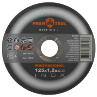 Круг відрізний PROFITOOL INOX PROFESSIONAL 125х1,2х22,2 мм (71012)