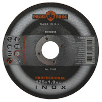 Круг отрезной и зачистной по металлу PROFITOOL INOX PROFESSIONAL 125х1,9х22,2 мм (71015)
