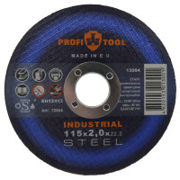 Круг відрізний по металу PROFITOOL INDUSTRIAL 115х2,0х22,2 мм (72004)