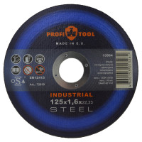Круг відрізний по металу PROFITOOL INDUSTRIAL 125х1,6х22,2 мм (72010)