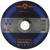 Круг відрізний по металу PROFITOOL PROFESSIONAL 125х3,0х22,2 мм (72016)