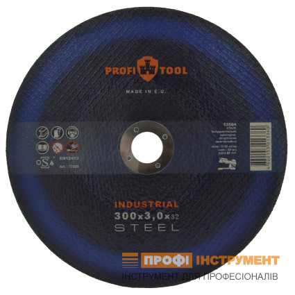 Круг відрізний по металу PROFITOOL INDUSTRIAL 300x3,0x32,0 мм (72028)