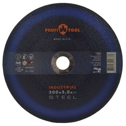 Круг відрізний по металу PROFITOOL INDUSTRIAL 300x3,0x32,0 мм (72028)