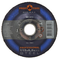 Круг зачисний по металу PROFITOOL PROFESSIONAL 115х6,0х22,2 мм (76001)