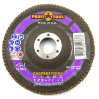 PROFITOOL PROFESSIONAL abrasive mop disc 125x22.23 mm, ZIRCONIUM 80 (76013)