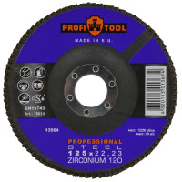 Grinding mop disc PROFITOOL PROFESSIONAL 125x22.23 mm, ZIRCONIUM 120 (76014)