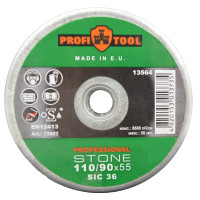 Круг зачистной конический PROFITOOL PROFESSIONAL 110/90х55хM14 (SIC 36) (78002)