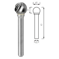 Борфреза сферична PROFITOOL - 12х11х56х6 мм (D12126-3)