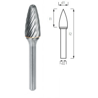 Burr spherical (mushroom) PROFITOOL - 8x20x65x6 mm INOX (F08206-3INOX)