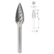 Борфреза сфероконическая заостренная (снарядная) PROFITOOL - 12х25х70x6 мм INOX (G12256-3INOX)