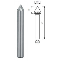 PROFITOOL 60° cone burr - 6x4x50x6 mm (J06066-6)