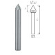 Борфреза конусна 60° PROFITOOL - 6х4х50x6 мм (J06066-6)