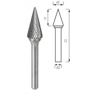Burr for conical point PROFITOOL - 8x18x64x6 mm (M08186-6)