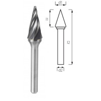Burr for conical point PROFITOOL - 10x16x64x6 mm (M10206-3)