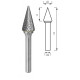 Борфреза коническая заостренная PROFITOOL - 10х16х64x6 мм (M10206-6)