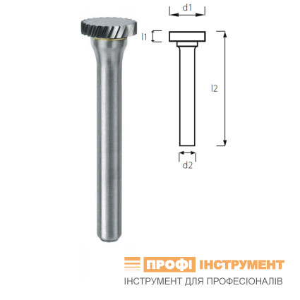 Борфреза дисковая PROFITOOL - 25х5,5х50х6 мм (RA25056-2)