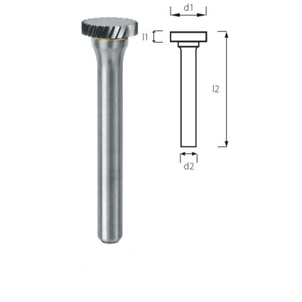 Борфреза дисковая PROFITOOL - 25х5,5х50х6 мм (RA25056-2)