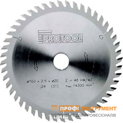 Диск пиляльний 240х2.8х30 мм PROTOOL ( ПРОТУЛ ) HW Z48 WZ (617570)