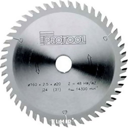 Диск пиляльний 240х2.8х30 мм PROTOOL ( ПРОТУЛ ) HW Z48 WZ (617570)