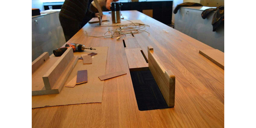 How to make a table from furniture board with your own hands
