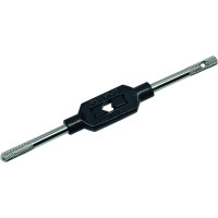 Мітчикотримач VOLKEL №1,1/2, М1-12, 1/16"-1/2", G 1/8", розмір захвату 2,1-8,0 мм, L=176 мм, DIN 1814, корпус виконаний із сталі, ручки з хромованої сталі, загартовані сталеві губки, одна знімна ручка (14015)