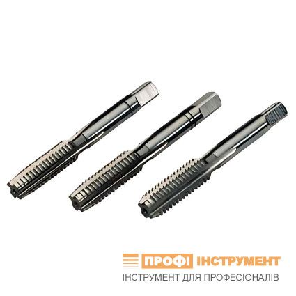 Hand tap BSW 5/16x18 inch thread BS 84, set of 3 pcs,, DIN 352, HSS-G, Volkel