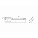 Tap manual left М6х1,0, No, 2, HSS-G, DIN 352 Volkel (27038-2)