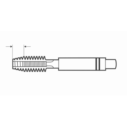 Tap manual left М6х1,0, No, 2, HSS-G, DIN 352 Volkel (27038-2)