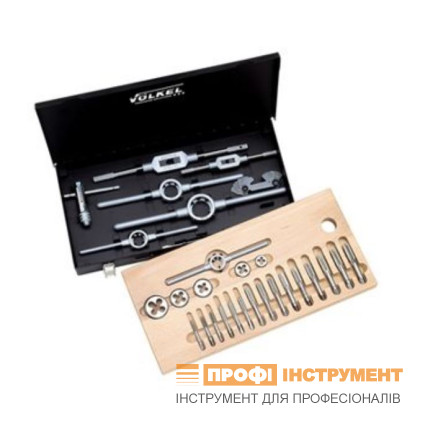 Набір мітчиків та плашок VOLKEL BSW 1/4"-5/16"-3/8"-7/16"-1/2"-5/8"-3/4"-7/8"-1" (48034)