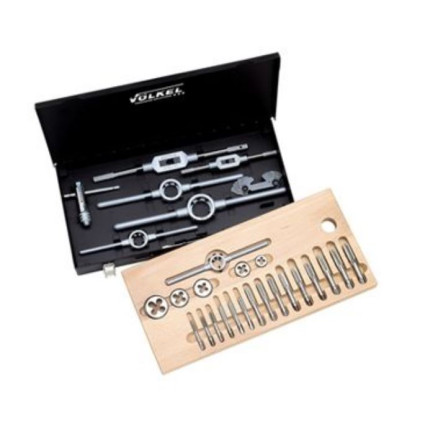 Набір мітчиків та плашок VOLKEL UNC 1/4"-5/16"-3/8"-7/16"-1/2"-5/8"-3/4"-7/8"-1" (48053)