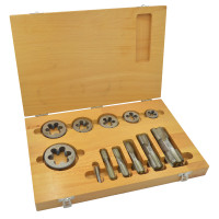 Hex tap and die set G (BSP) G 1/8 - 1/4 - 3/8 - 1/2 - 3/4 - 1"