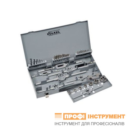 Set of taps and dies VOLKEL M3-4-5-6-8-10-12 (49111)