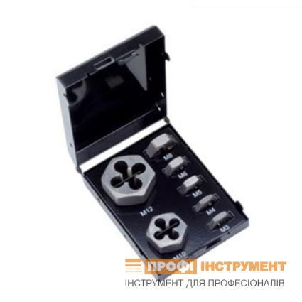 Set of hex dies VOLKEL M3-4-5-6-8-10-12 (49520)